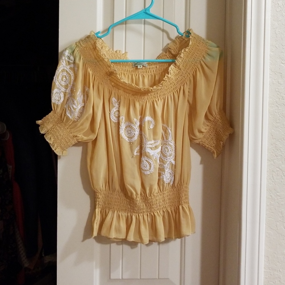 Adorable stretchy sheer top